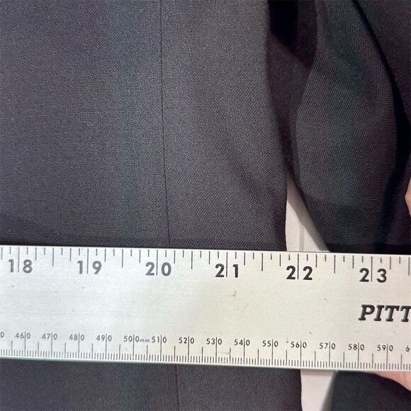 Bill Blass Black Wool Tuxedo Blazer 44L Satin Lapel Jacket Formal Classic VTG - Picture 4 of 9